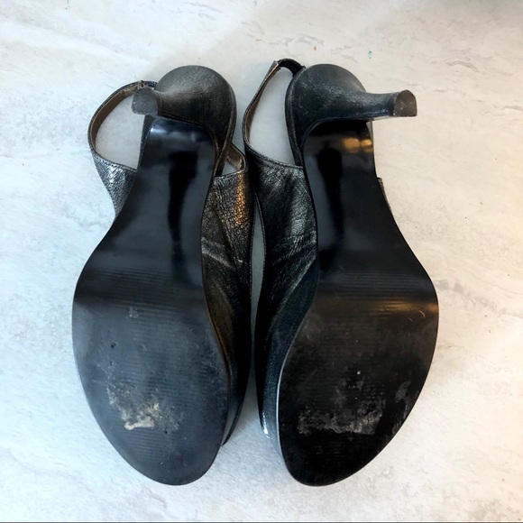 Carlos Santana Elise pewter metallic slingback heels - Picture 10 of 10